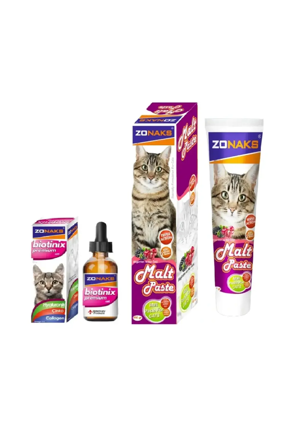 Biotinix Premium Cat (Tüy Dökülmesine Son Verin ) ve Malt Paste T