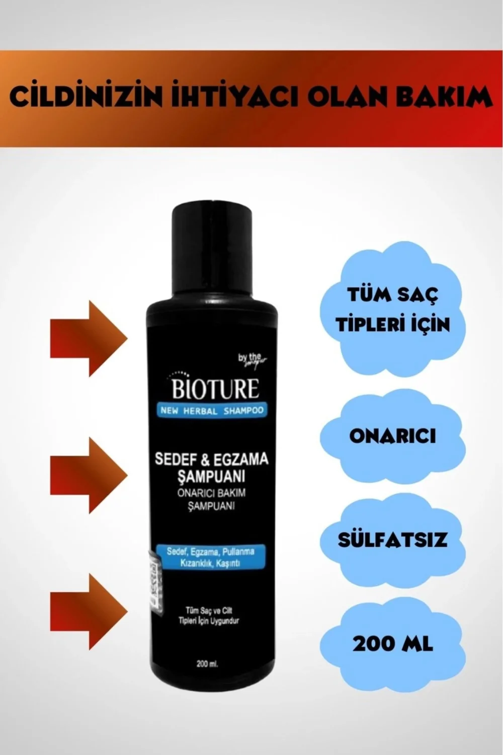 Bioture Seboreik Egzama Şampuanı 200 ml – Kepek ve Kaşıntıya Karşı Etkili Çözüm Fiyatı, Yorumları ve Özellikleri