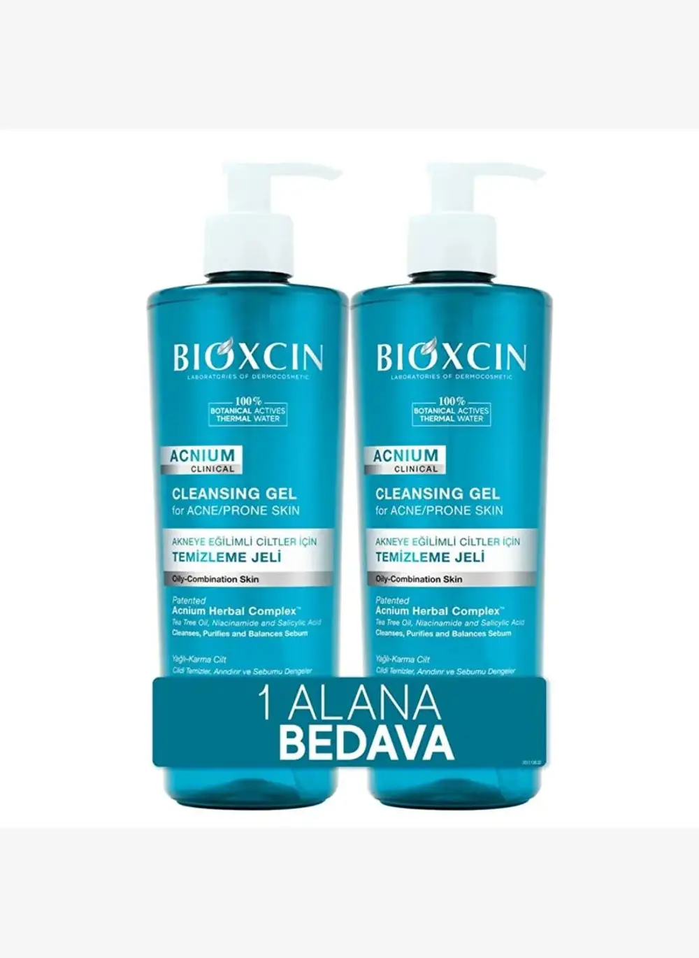 Bioxcin Acnium Yüz Yıkama Jeli Sebium Dengeleyici 500 ml - 1+1 He
