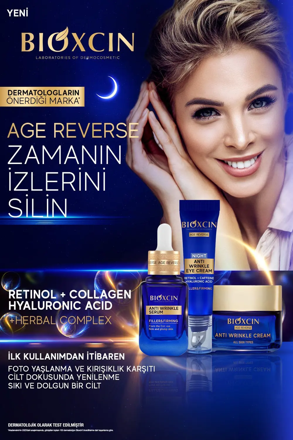 Bioxcin Age Reverse Kırışıklık Karşıtı Krem 50 ML - %10 Retinol, 