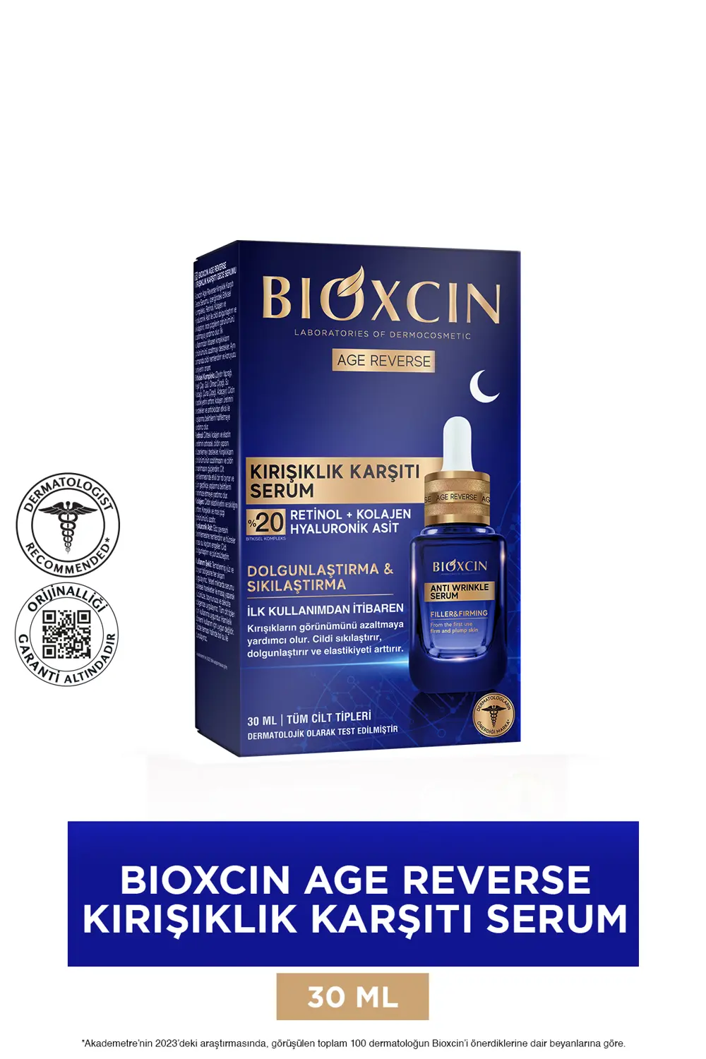Bioxcin Age Reverse Kırışıklık Karşıtı Serum 30 ml -  Retinol, Ko