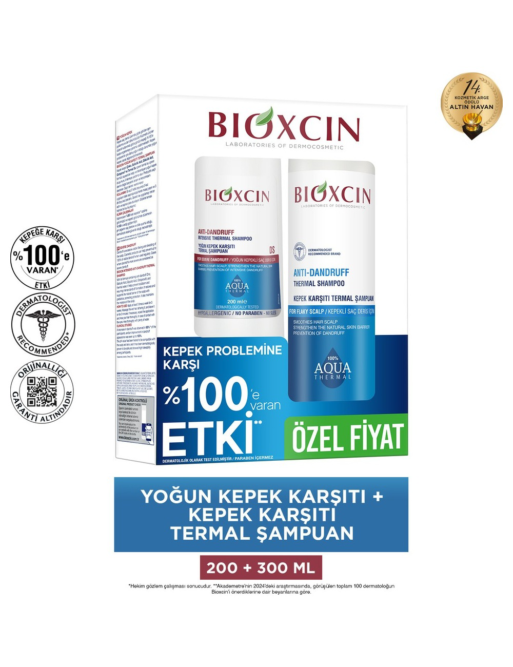 Bioxcin Aquathermal Kepeğe Karşı Etkili Şampuan Seti Bioxcin Aquathermal Kepeğe Karşı Etkili Şampuan Seti