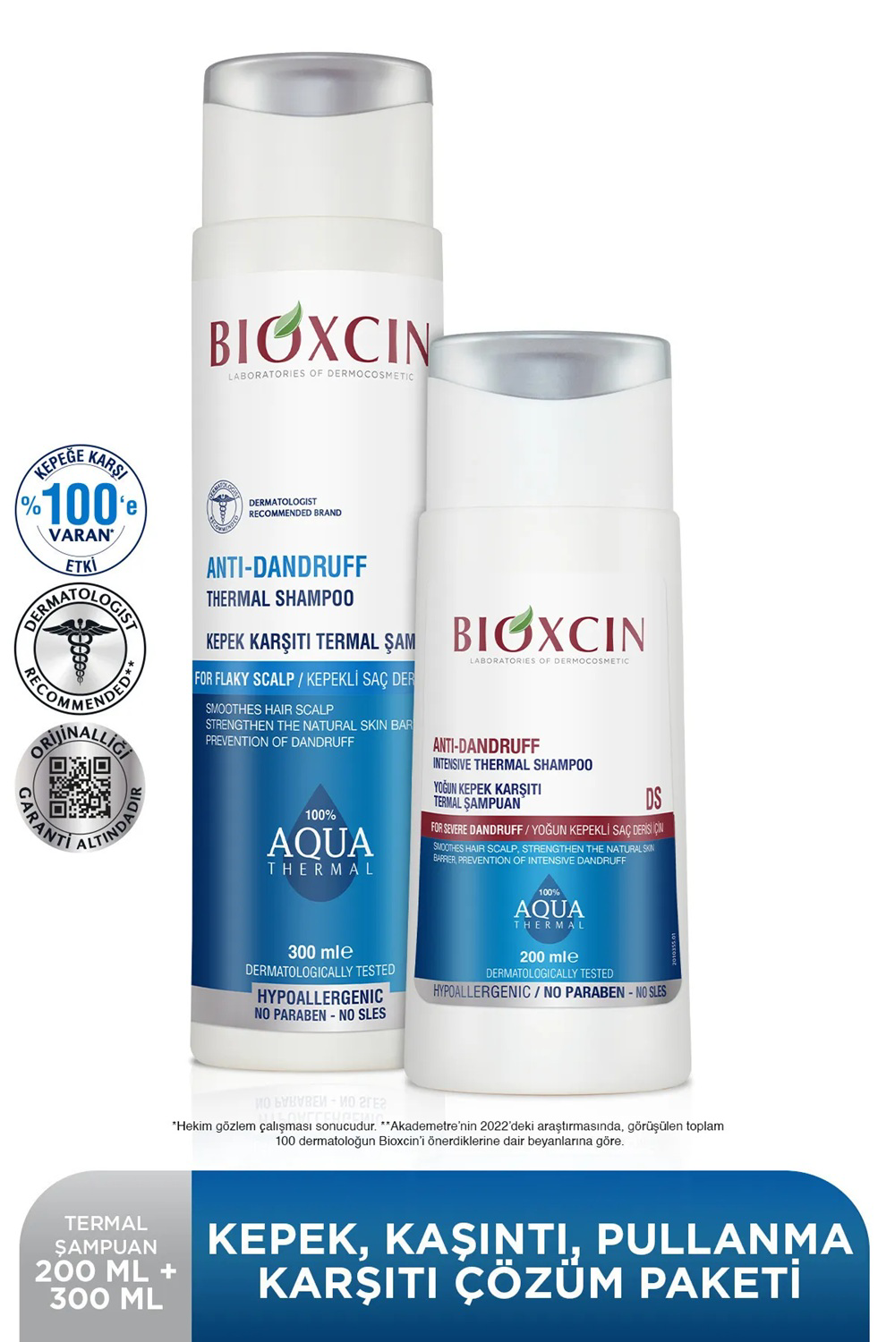 Bioxcin Aquathermal Kepeğe Karşı Etkili Şampuan Seti Bioxcin Aquathermal Kepeğe Karşı Etkili Şampuan Seti