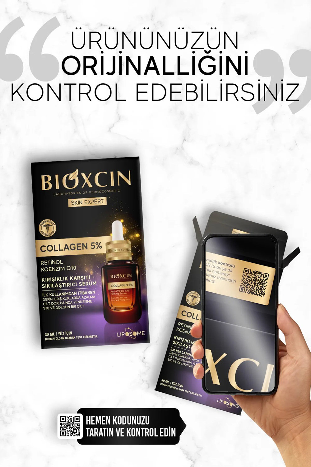 Bioxcin  Collagen 5% Kirişiklik Karşiti Sikilaştirici Serum 30 Ml