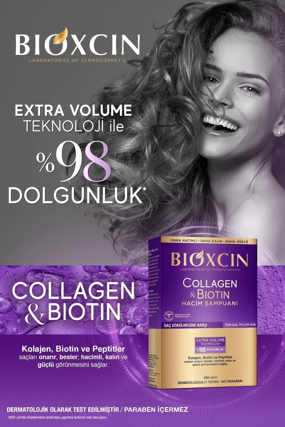 Bioxcin Collagen & Biotin Ekstra Hacim & Dolgunlaştırıcı Şampuan 