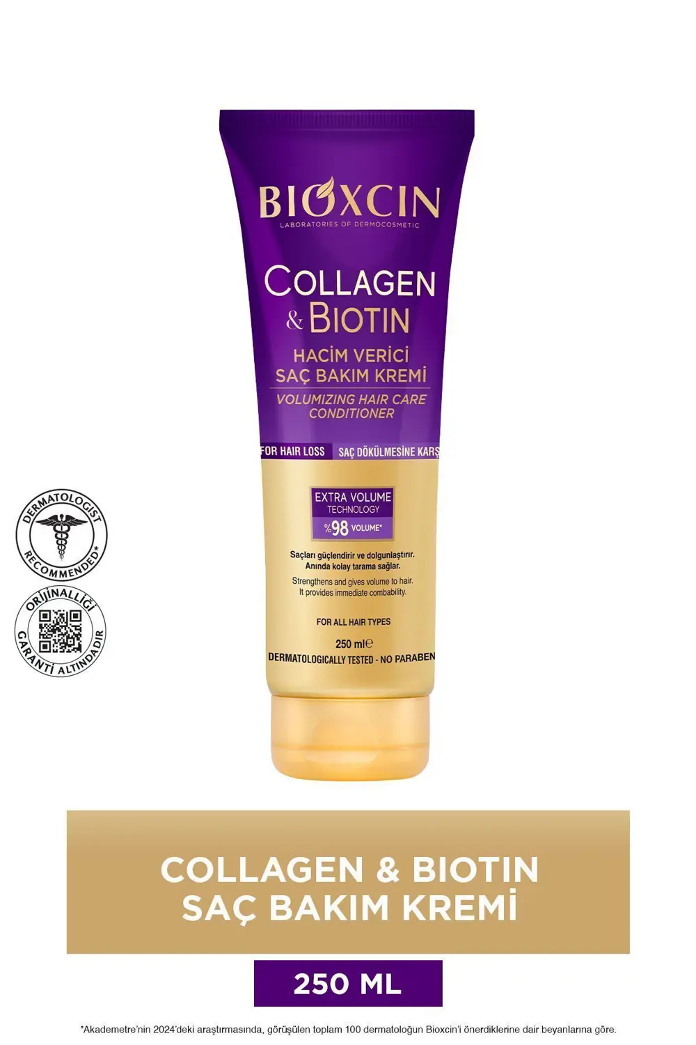 Bioxcin Collagen & Biotin Ekstra Hacim Saç Kremi 250 ml - Kolajen