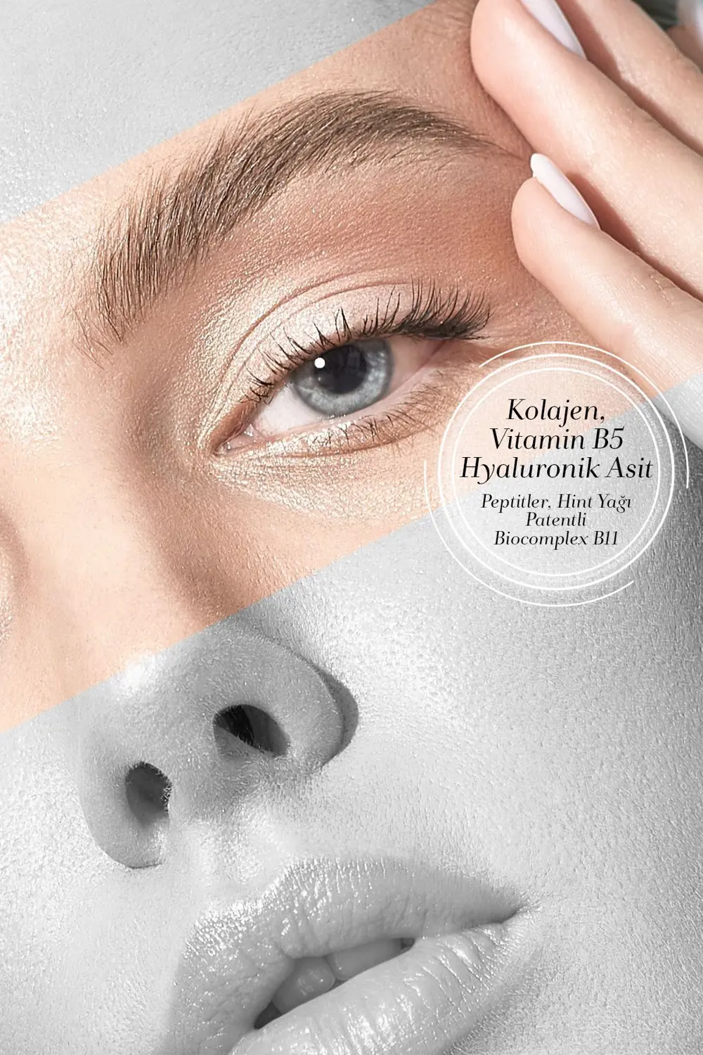 Bioxcin Kaş Kirpik Serumu - Kolajen Hyaluronik Asit Hint Yağı Ker