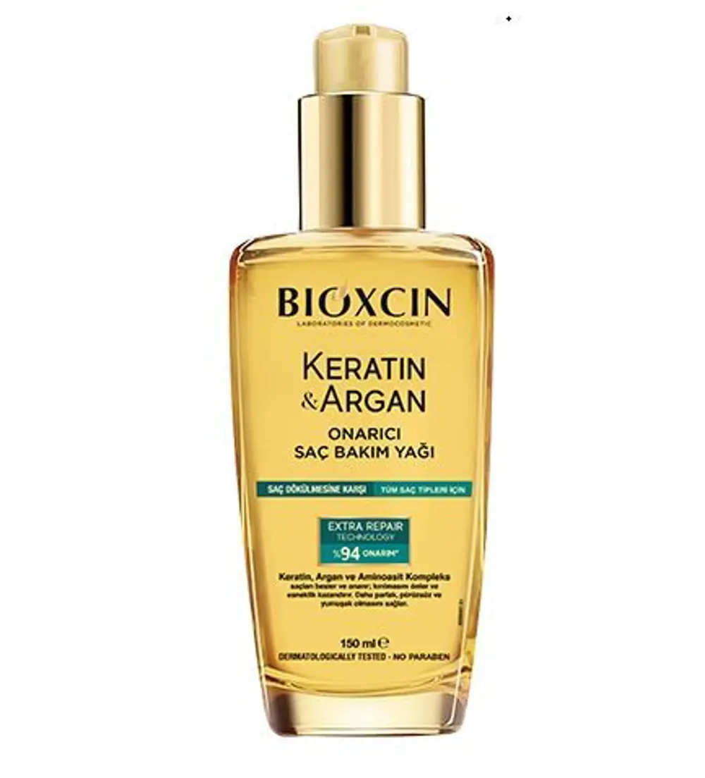 Bioxcin Keratin & Argan Onarıcı Saç Bakım Yağı 150 Ml - Yıpranmış