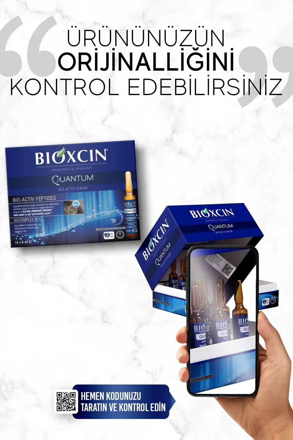 Bioxcin Quantum Ekstra Hacim & Bakım Serumu 15x6 Ml - Ince Telli 