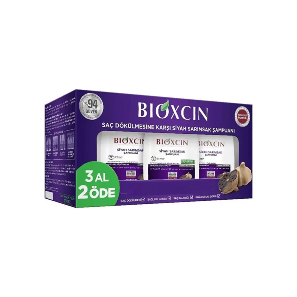 Bioxcin Siyah Sarımsak Şampuanı 300 ml - 3 Al 2 Öde 8680512629191