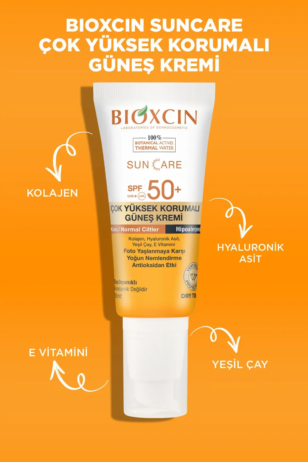 Bioxcin Sun Care Çok Yüksek Korumalı Kuru Ciltler Için Güneş Krem