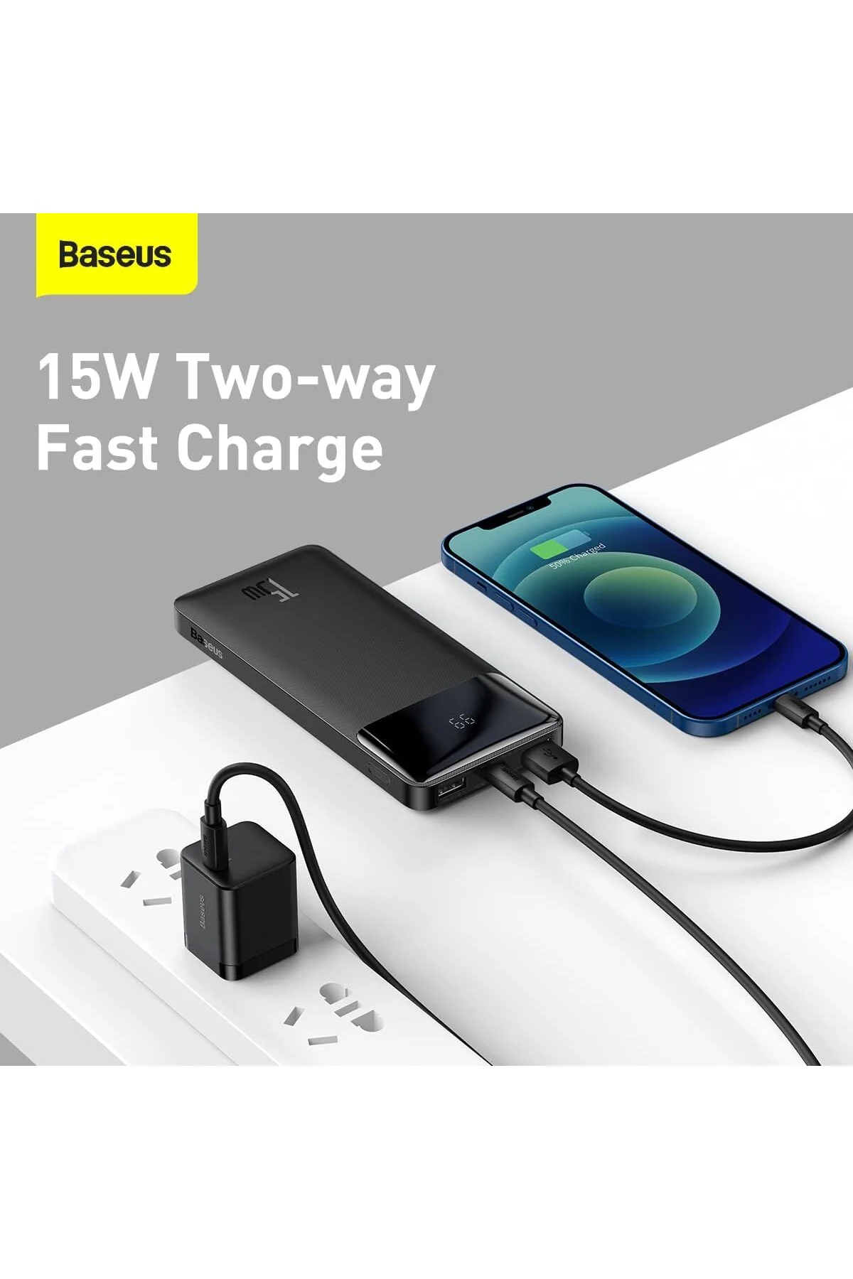 Bipow Overseas Edition 10.000 mAh Digital Display Powerbank 15W-S Bipow Overseas Edition 10.000 mAh Digital Display Powerbank 15W-S