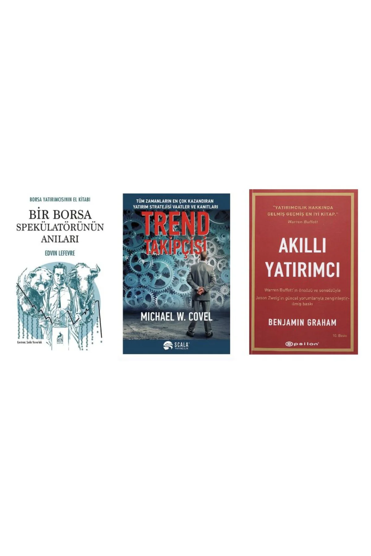 BIR BORSA SPEKULATORUNUN ANILARI+TREND TAKIPCISI+AKILLI YATIRIMCISI=3 SET
