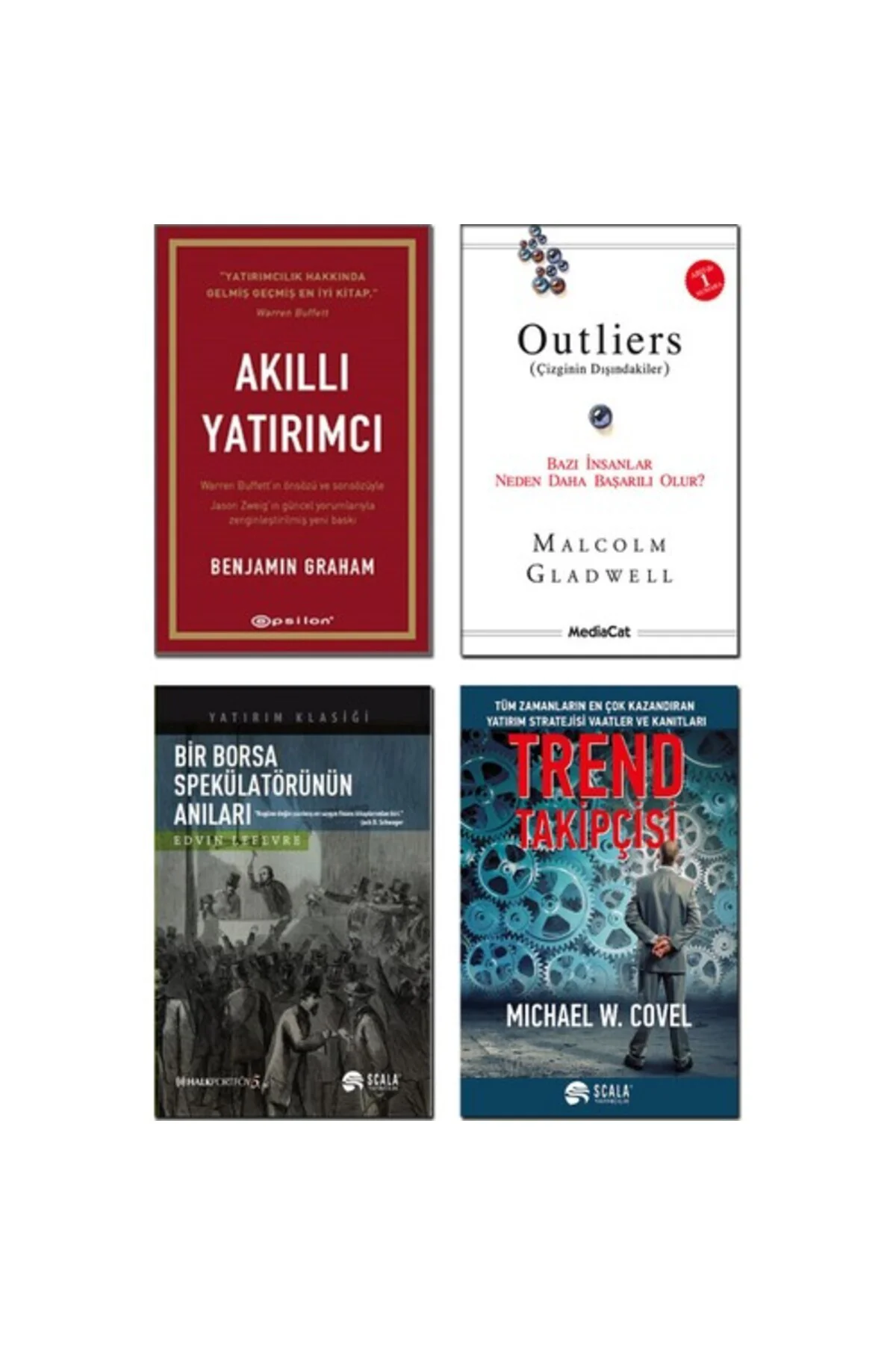 Bir Borsa Spekülatörünün Anıları + Trend Takipçisi + Akıllı Yatırımcı + Outliers ) (- 4 Kitap Fiyatı, Yorumları ve Özellikleri