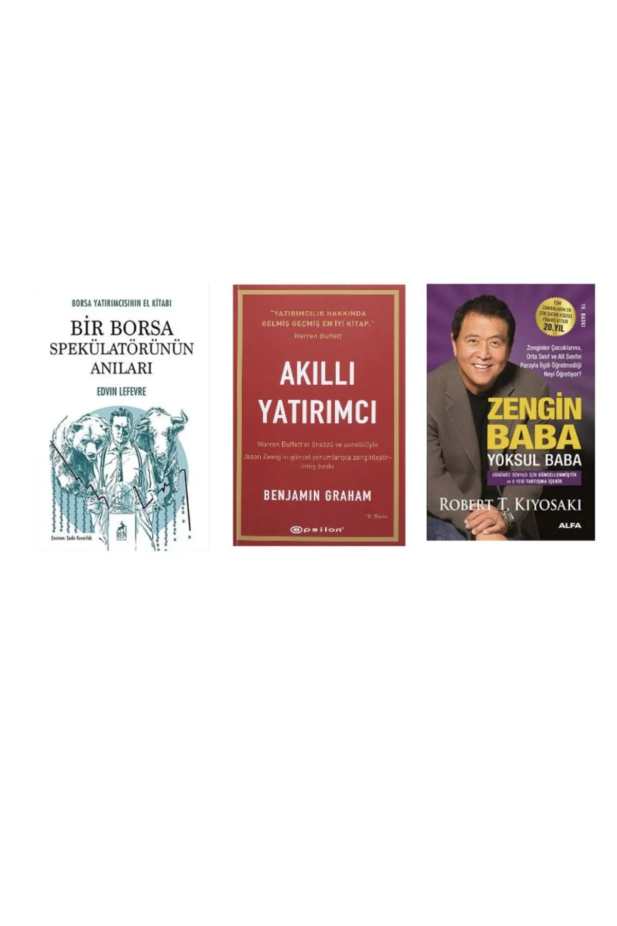 BIR BORSA SPEKULATORUN ANILARI+AKILLI YATIRIMCI+ZENGIN BABA YOKSUL BABA=3 SET Fiyatı, Yorumları ve Özellikleri
