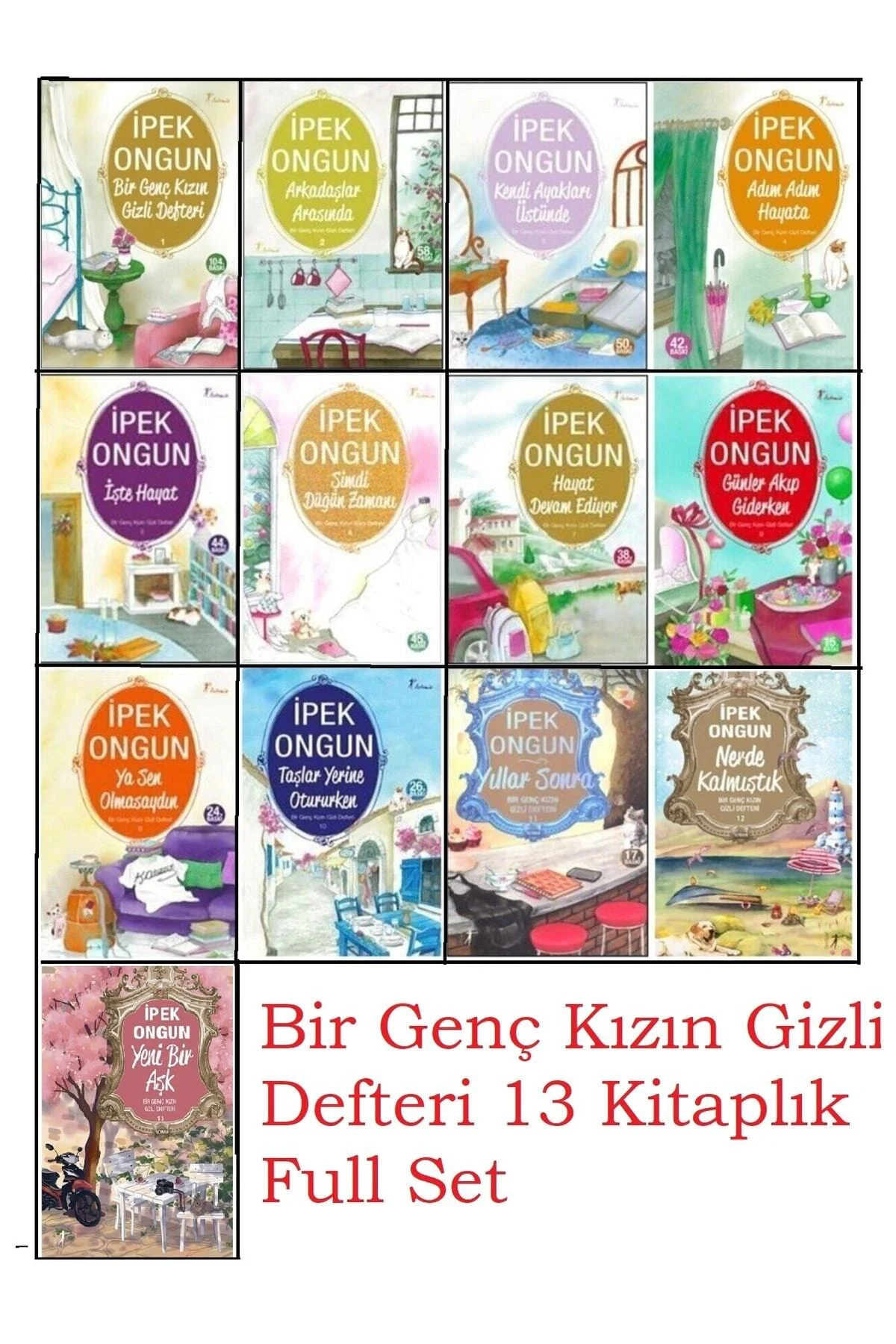 Bir Genç Kızın Gizli Defteri 13 Kitaplık Tam Set-ipek Ongun
