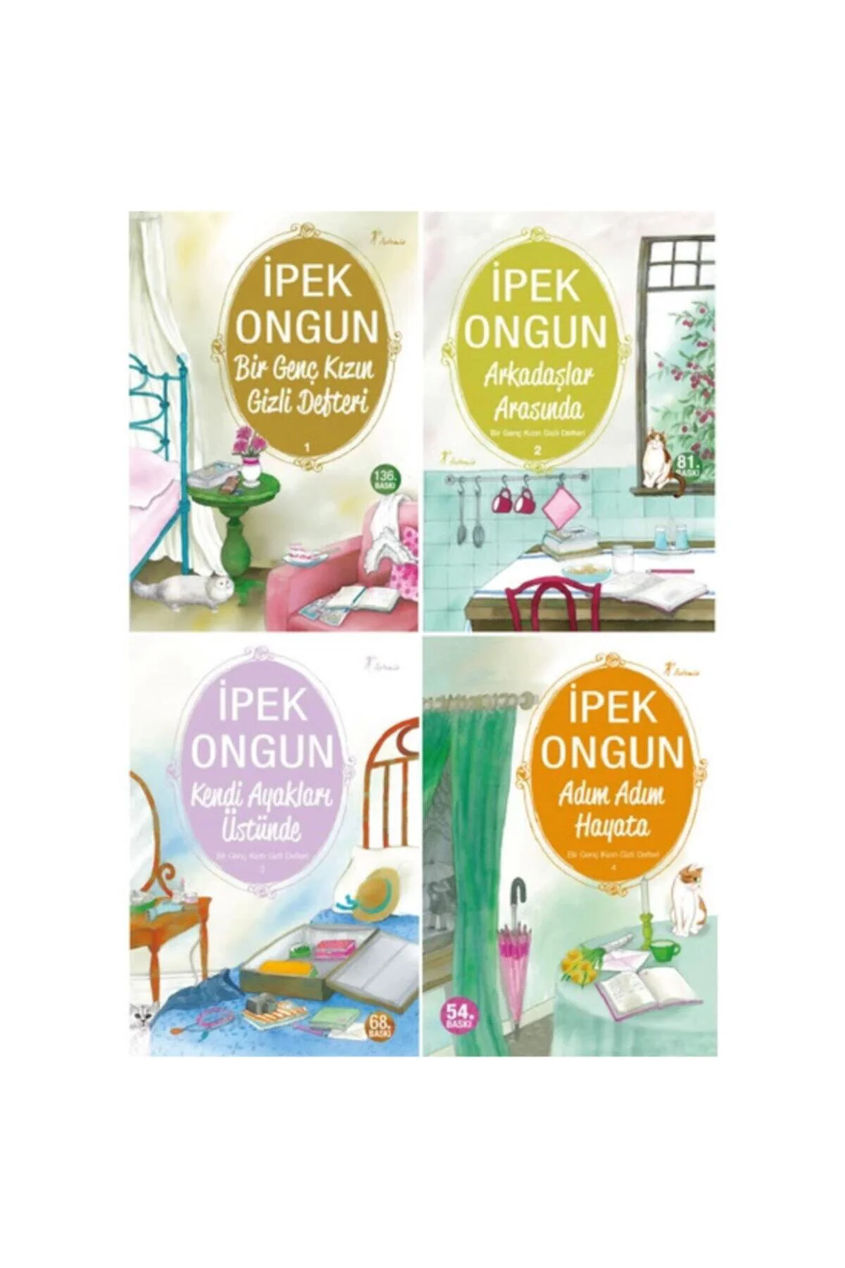 Bir Genç Kızın Gizli Defteri 1-4. Kitaplar Set / Ipek Ongun