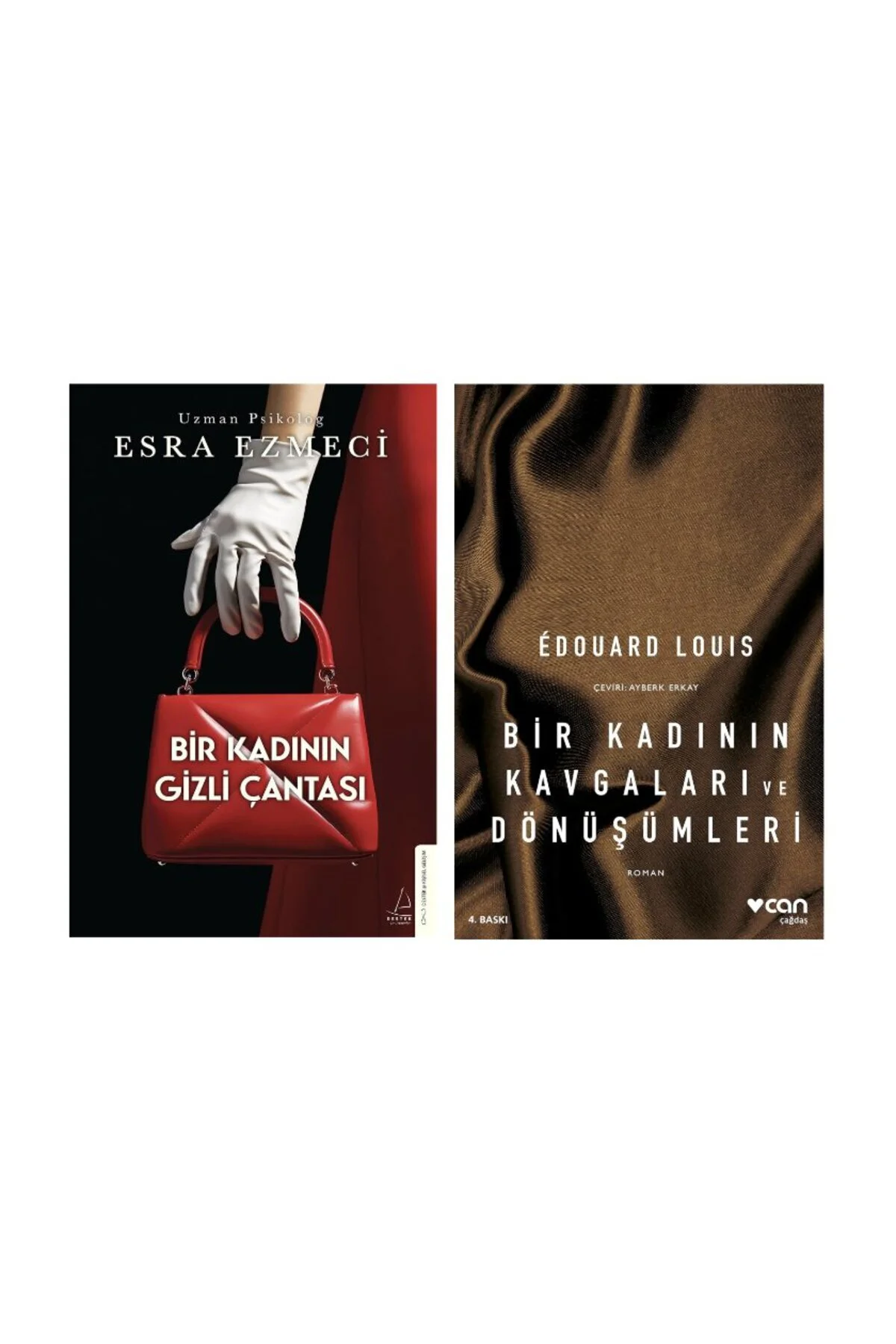 bir kadinin gizli cantasi+ bir kadinin kavgalari ve donusumleri=(2 kitap)