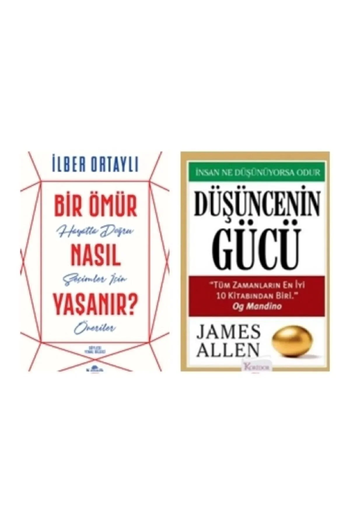 bir omur nasil yasanir+dusuncenin gucu( 2 LI SET)