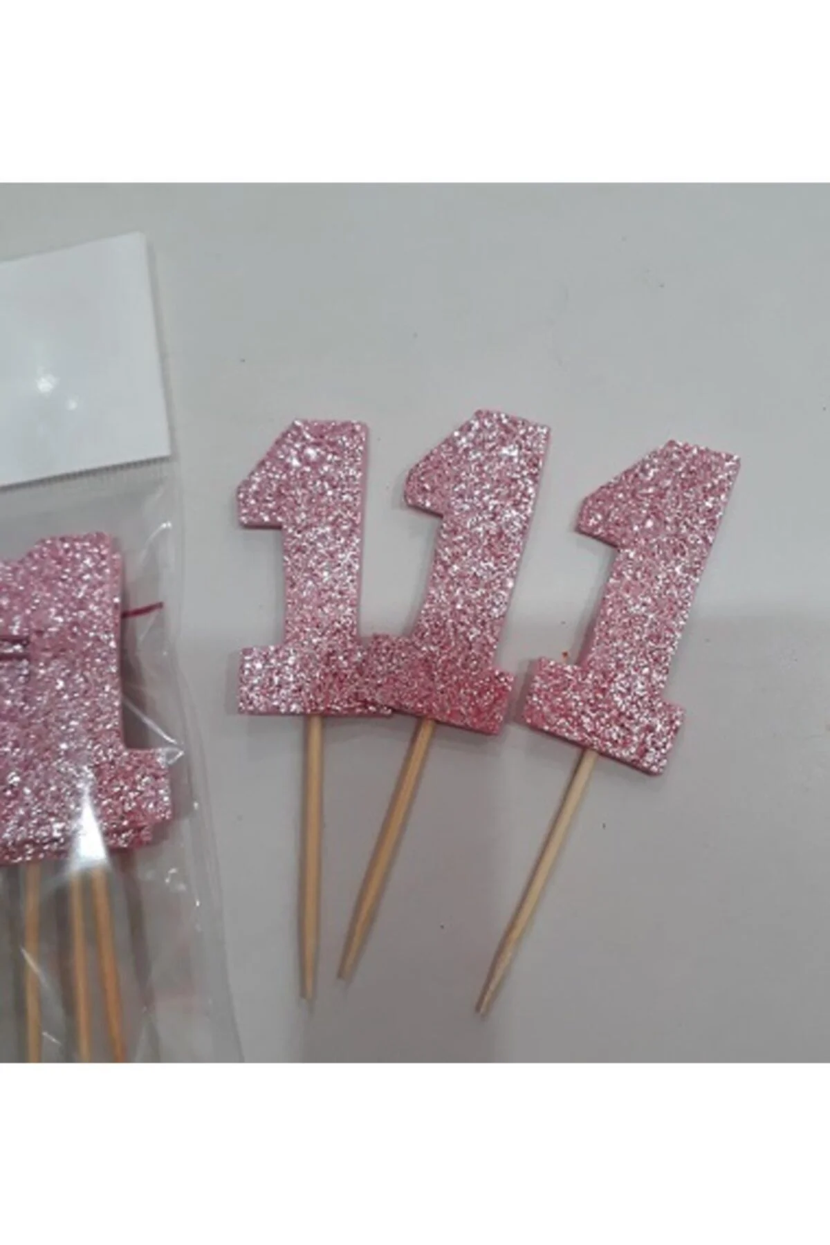 Bir Yaş Pasta Süsü, Doğum Günü Kürdanı 15 'li Pembe