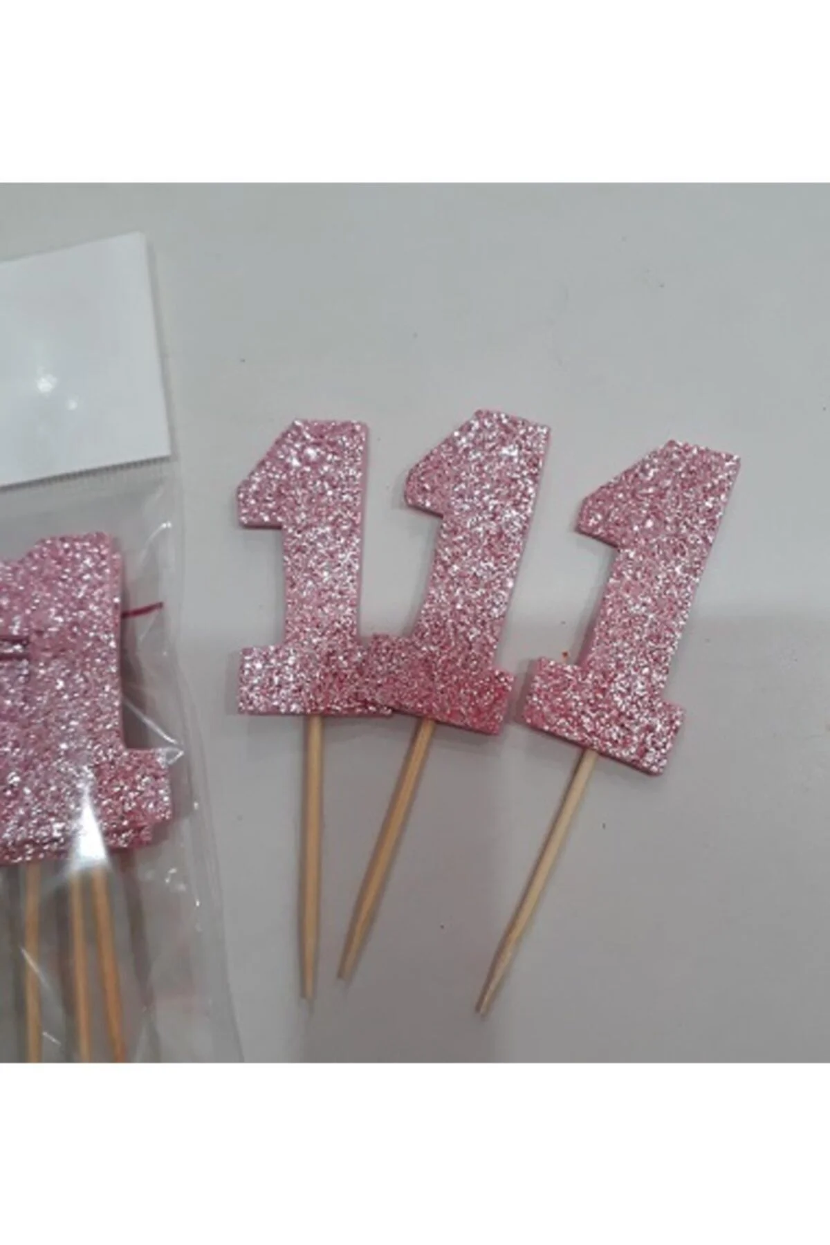 Bir Yaş Pasta Süsü, Doğum Günü Kürdanı 15 'li Pembe