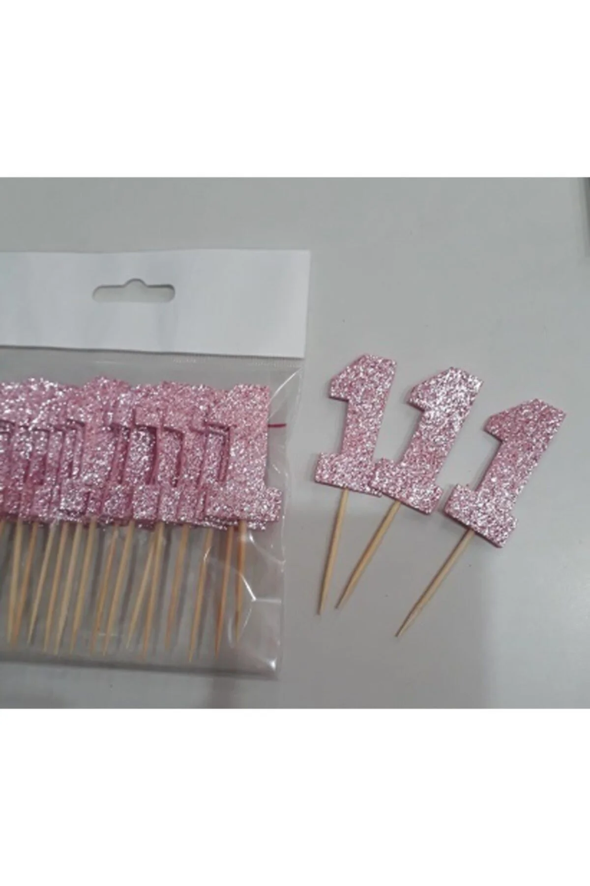 Bir Yaş Pasta Süsü, Doğum Günü Kürdanı 15 'li Pembe