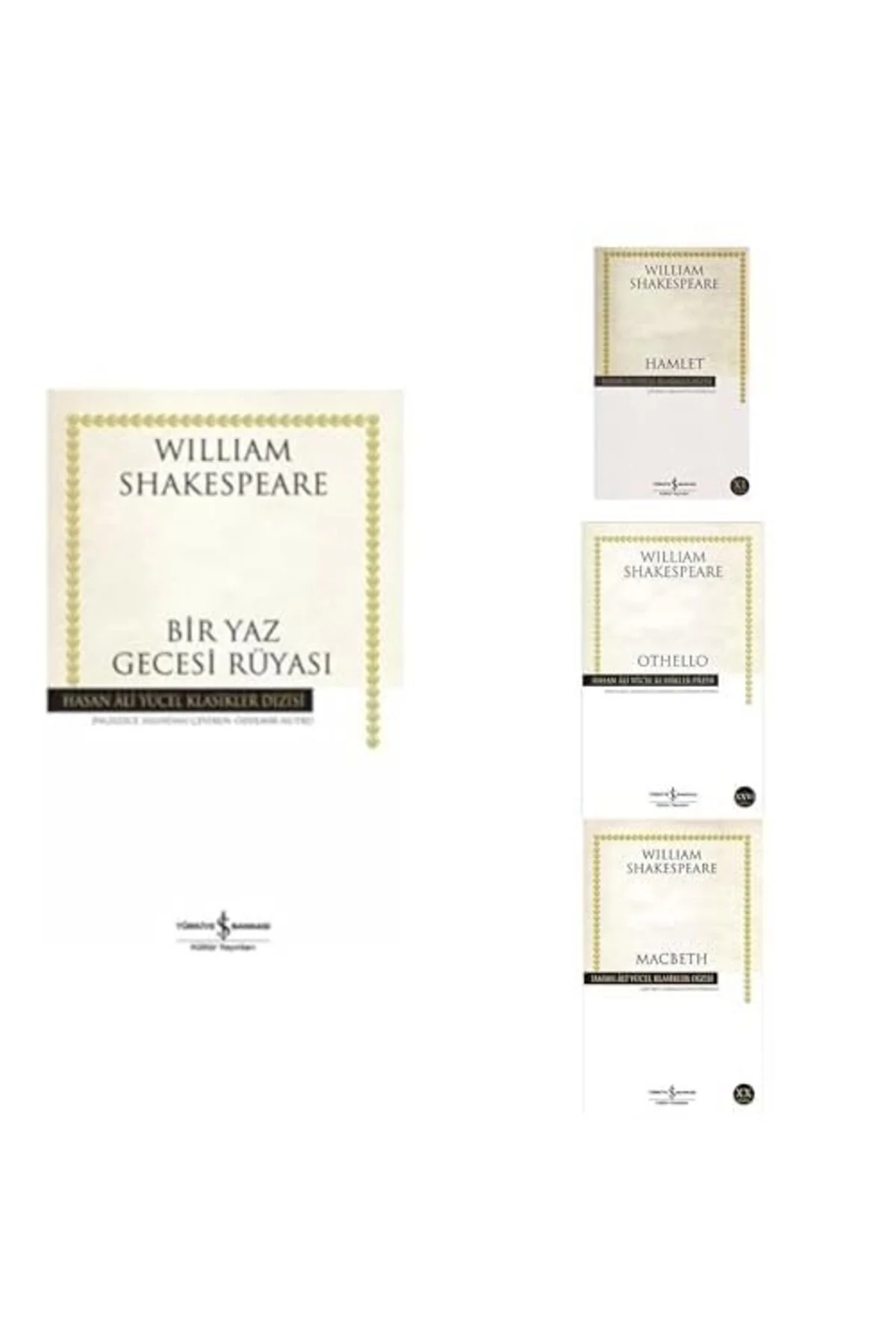 bir yaz gecesi ruyasi + hamlet + othello + macbeth =4 set bir yaz gecesi ruyasi + hamlet + othello + macbeth =4 set