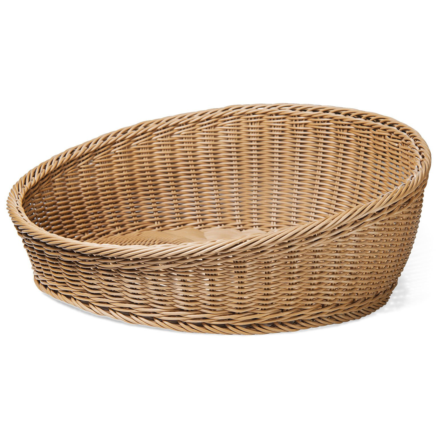 Biradlı A.Büfe Plastik Yuvarlak Sepet 45X45X/16