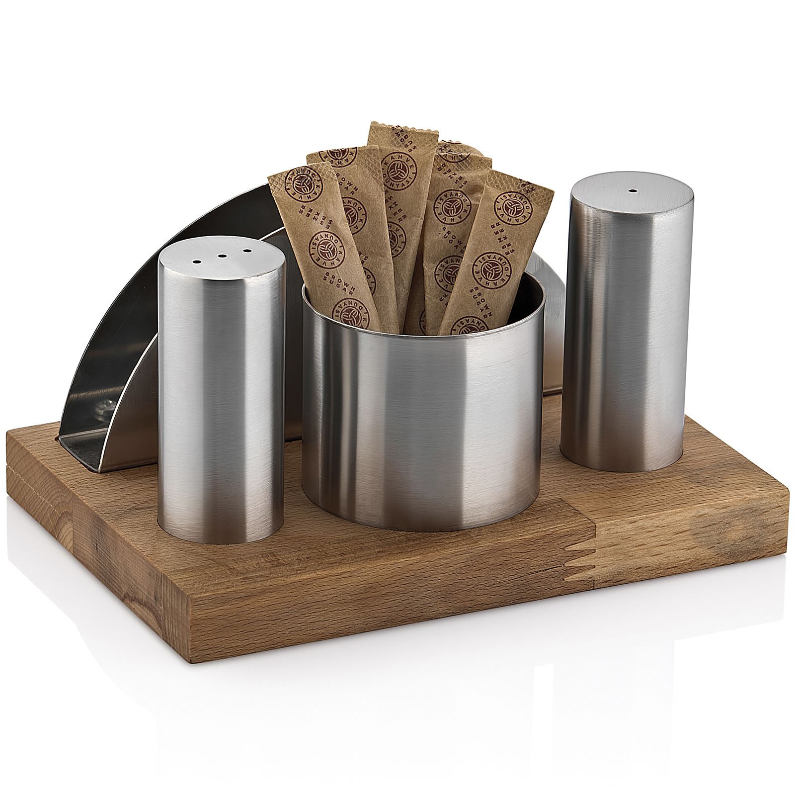 Biradlı Groovy Dörtlü Tuzluk Takımı