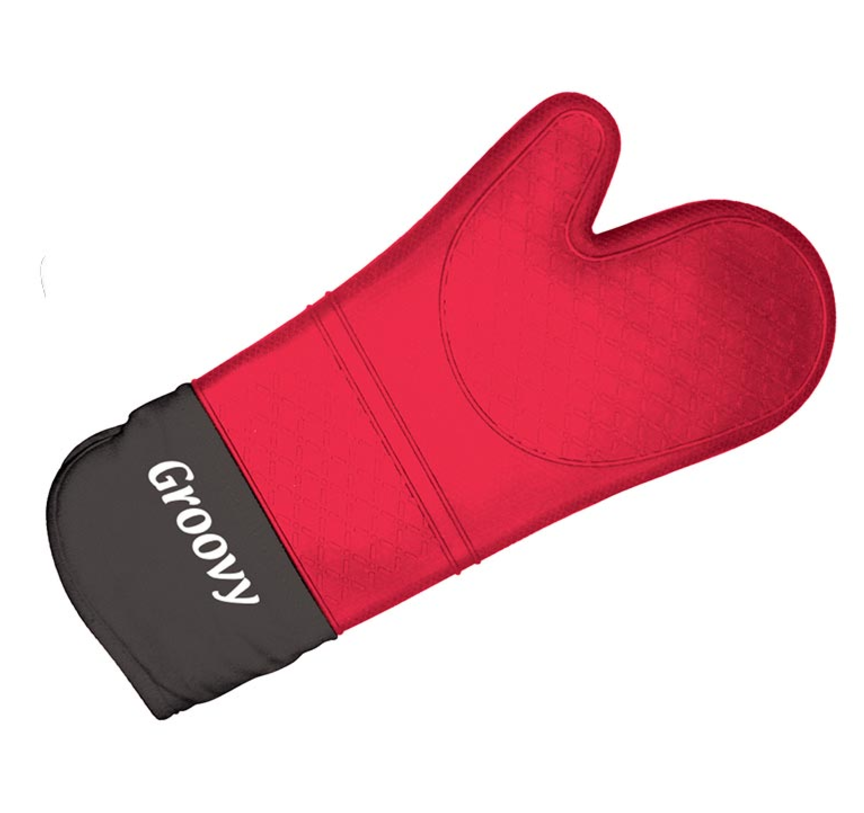 Biradlı  Silikon Eldiven Tekli Kırmızı