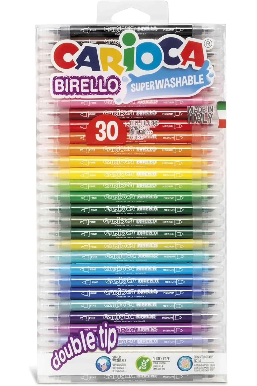 Birello Süper Yıkanabilir Çift Tarafli Keçeli Boya Kalemi 30'Lu 9