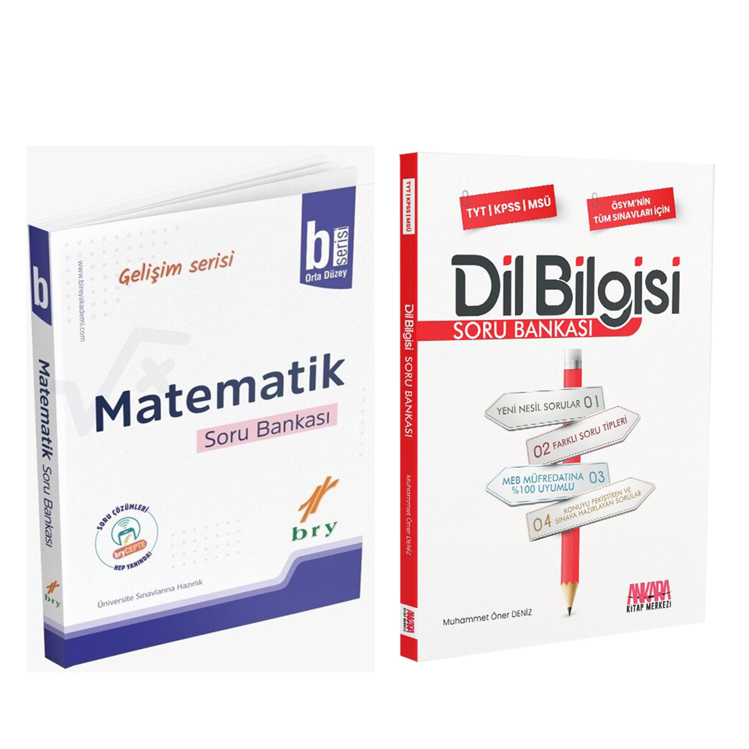 Birey Yayınları Matematik B Serisi Orta Düzey ve AKM Dil Bilgisi 