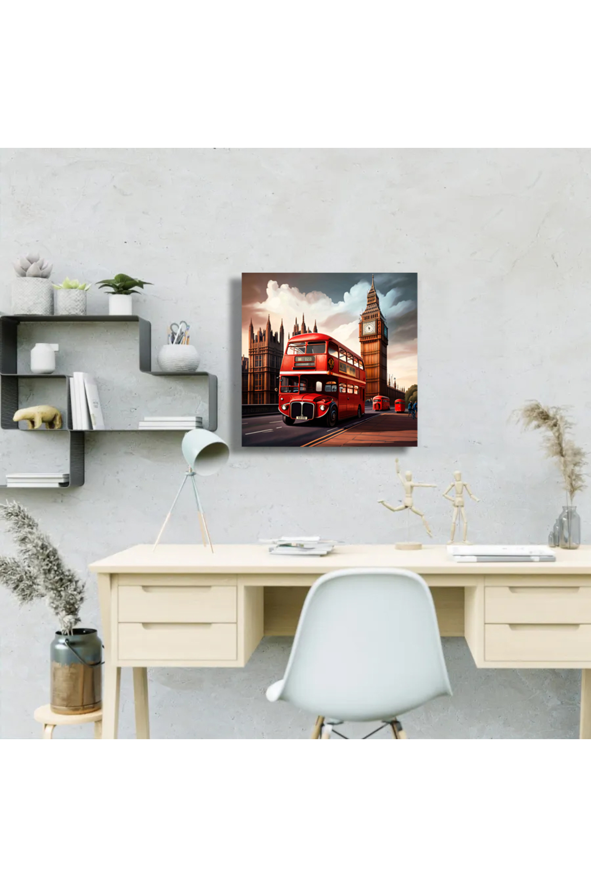 Korkmazkanvas Birleşik Krallik İngiltere'deki Westminster Köprüsü Ve Kirmizi Ot