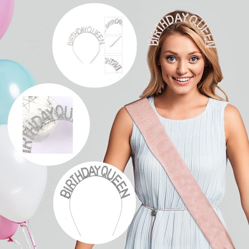 Just Cheap Store Birthday Queen Yazili Kraliçe Taç