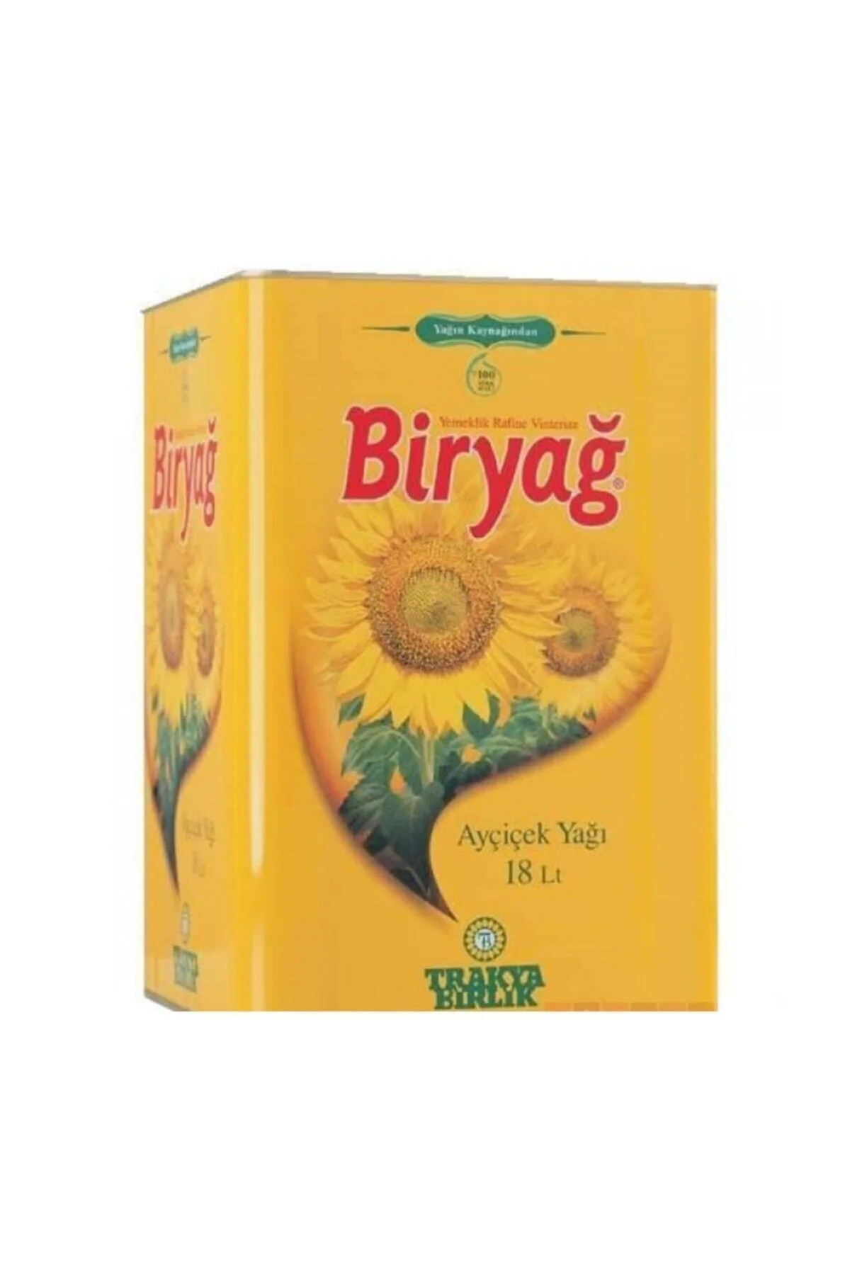 BİRYAĞAyçiçek Yağı 18 Litre Teneke