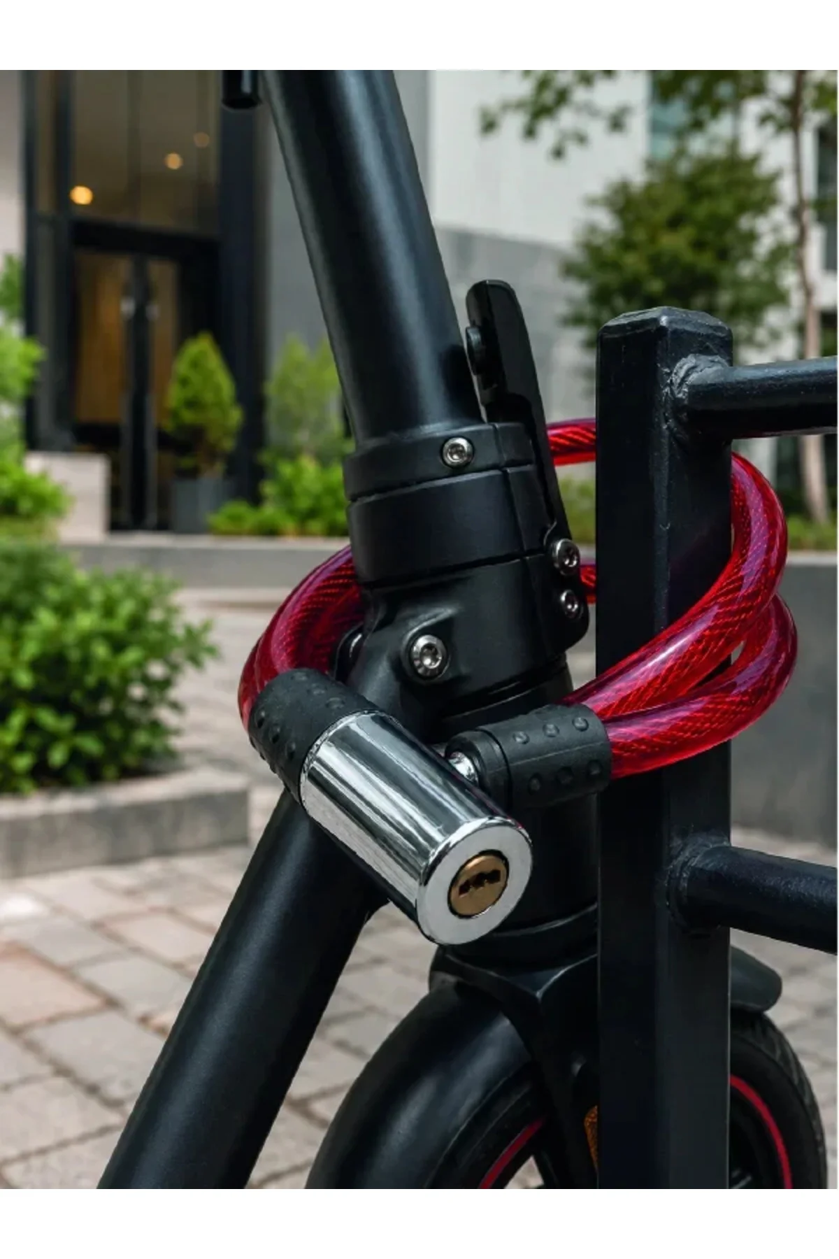 Bisiklet, Elektrikli Scooter ve Çocuk Bisikletleri İçin Güvenlik Kilidi Bisiklet, Elektrikli Scooter ve Çocuk Bisikletleri İçin Güvenlik Kilidi - Görsel 3