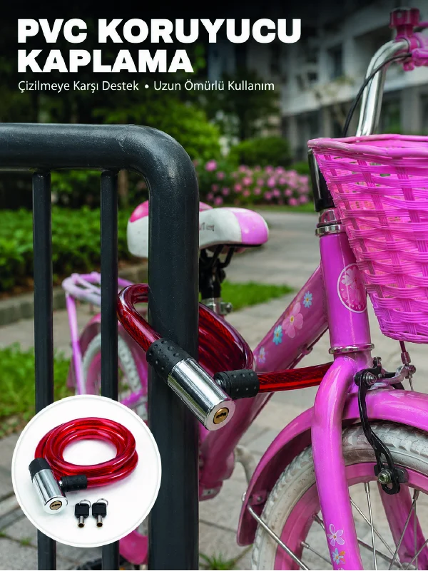 Bisiklet, Elektrikli Scooter ve Çocuk Bisikletleri İçin Güvenlik Kilidi