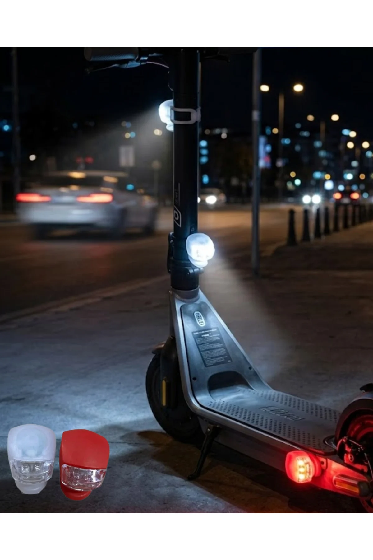 Bisiklet Emniyet Lambası 2li Set Güçlü LED Çakar Işık
