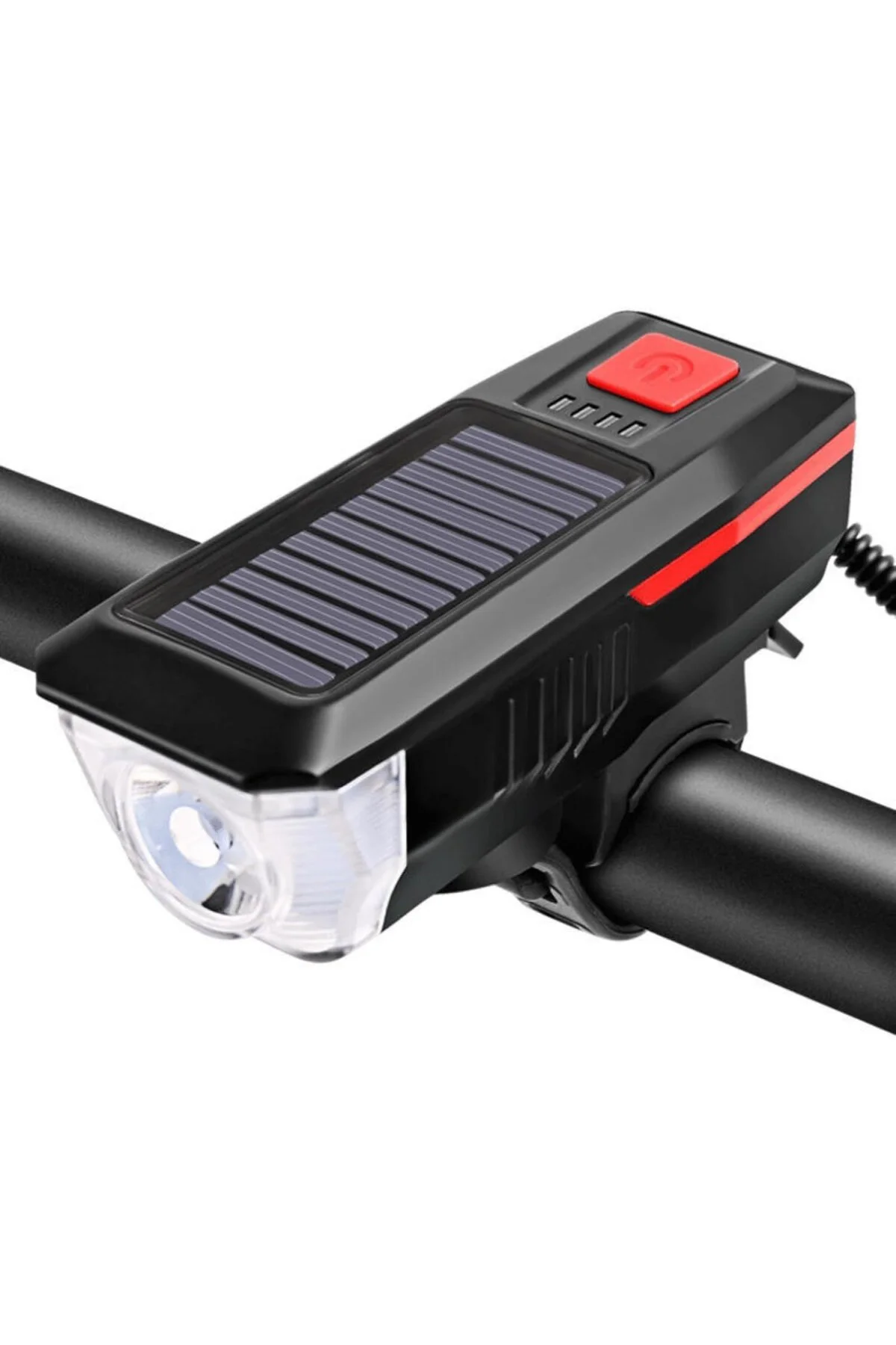 Bisiklet Feneri Bisiklet Alarmı Bisiklet Kornası Solar Enerjili U