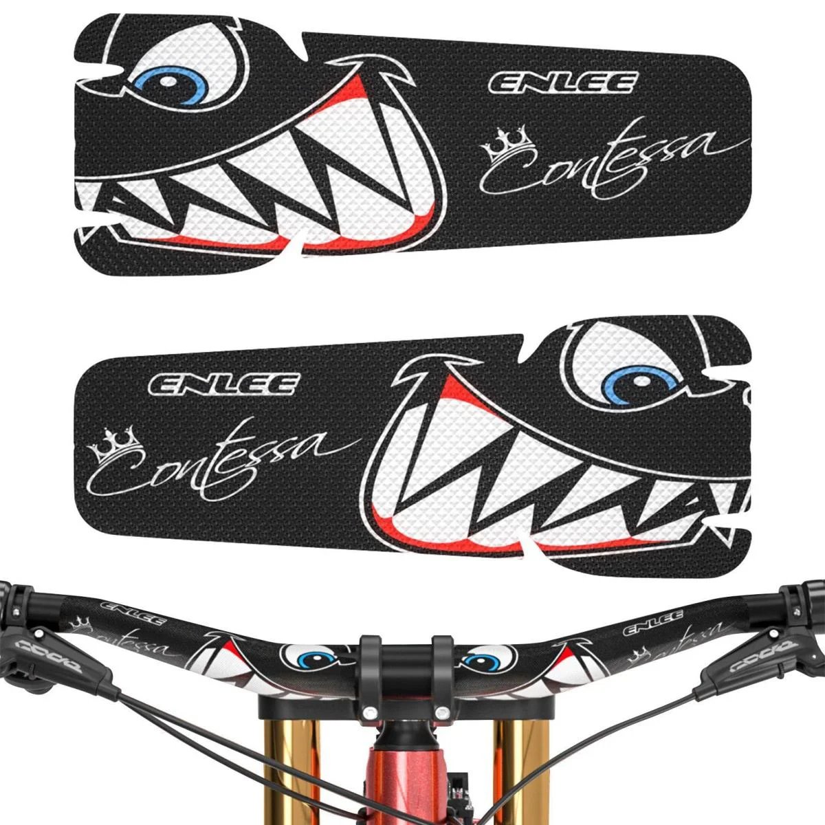 Bisiklet Gidon Etiketi - ENLEE, FG-91, Shark