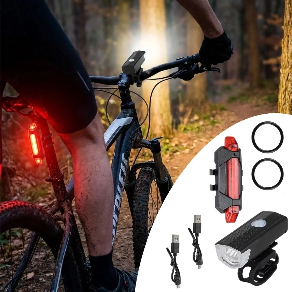 Bisiklet Işık Seti – Usb Şarjlı Led Ön Far + Arka Stop Lambası, Su Geçirmez bisiklet Aydınlatma Seti Bx40 Fiyatı, Yorumları ve Özellikleri