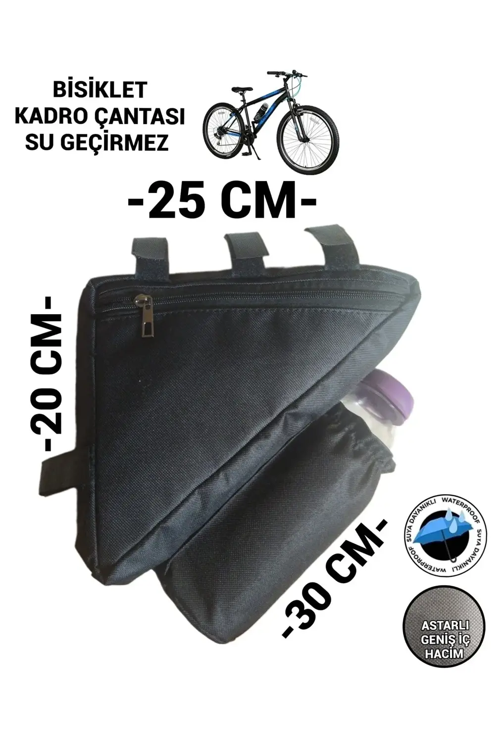 BİSİKLET KADRO ÇANTASI SU GEÇİRMEZ