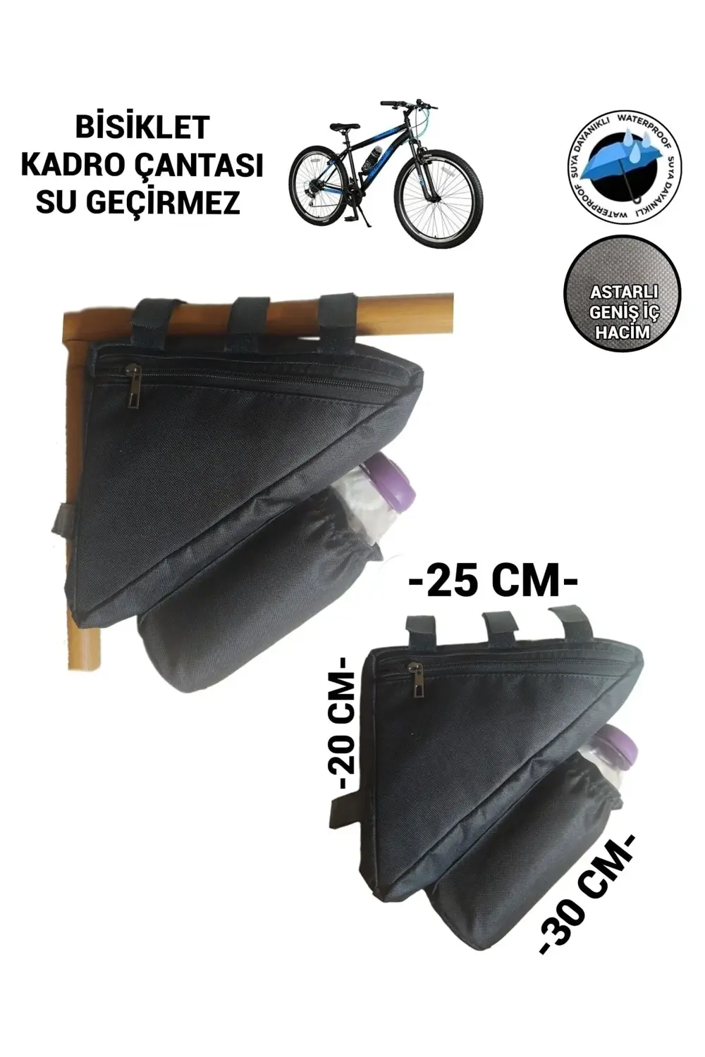 BİSİKLET KADRO ÇANTASI SU GEÇİRMEZ