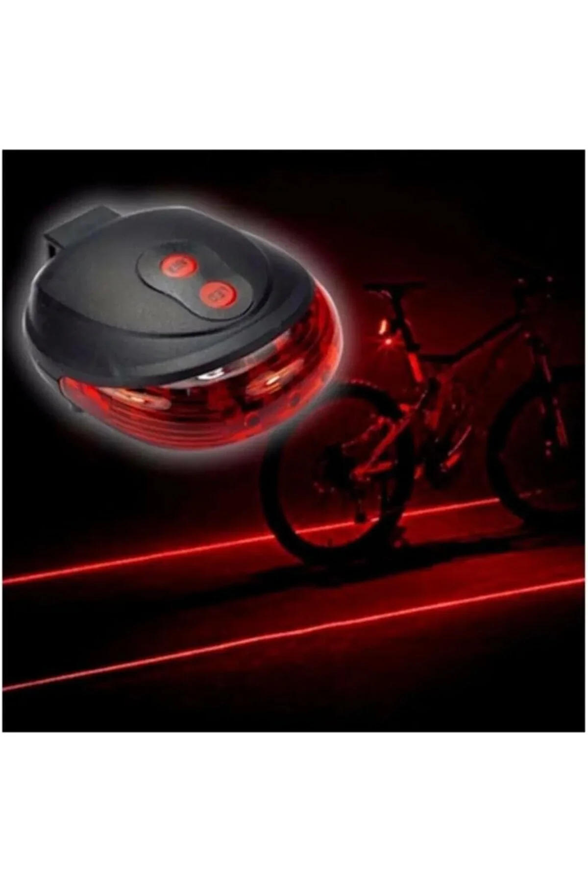 Bisiklet Lambası Lazer Şeritli Güvenlik Arka Stop Lamba Led Işık