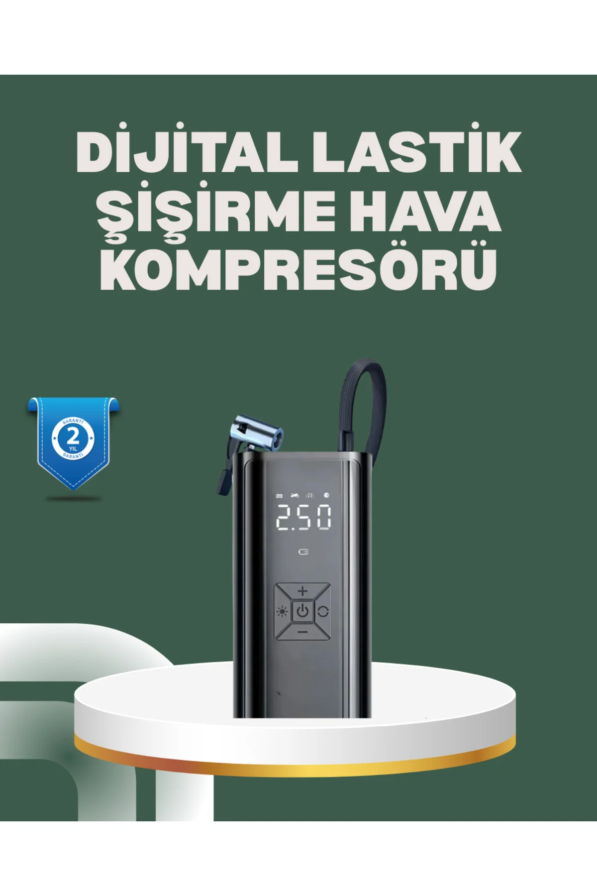 Bisiklet, Motosiklet ve Araçlar İçin Çok Amaçlı Hava Pompası