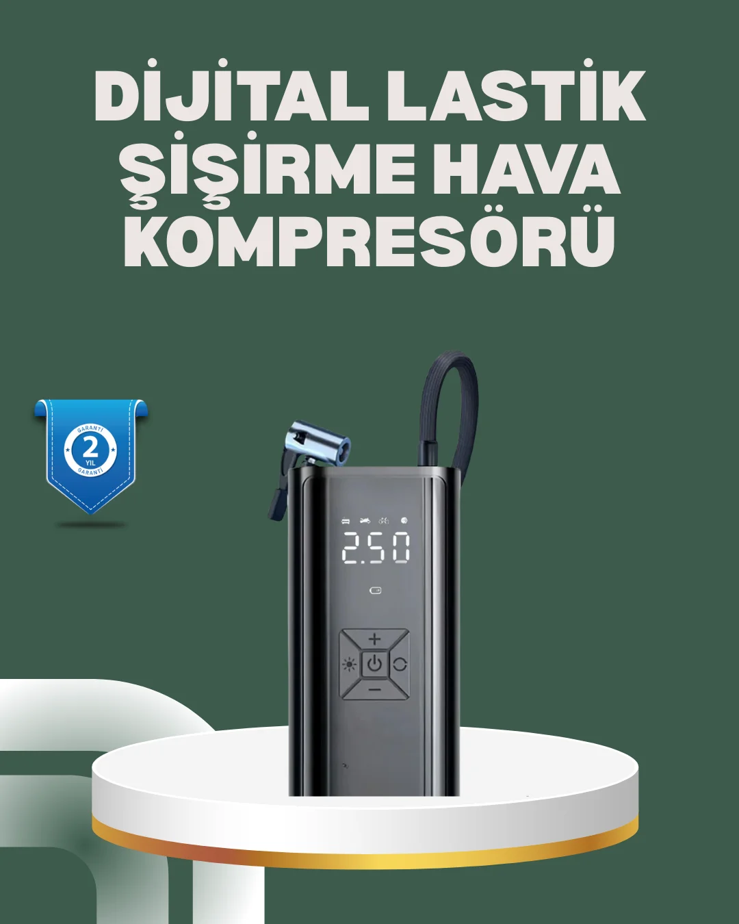 Bisiklet, Motosiklet ve Araçlar İçin Çok Amaçlı Hava Pompası