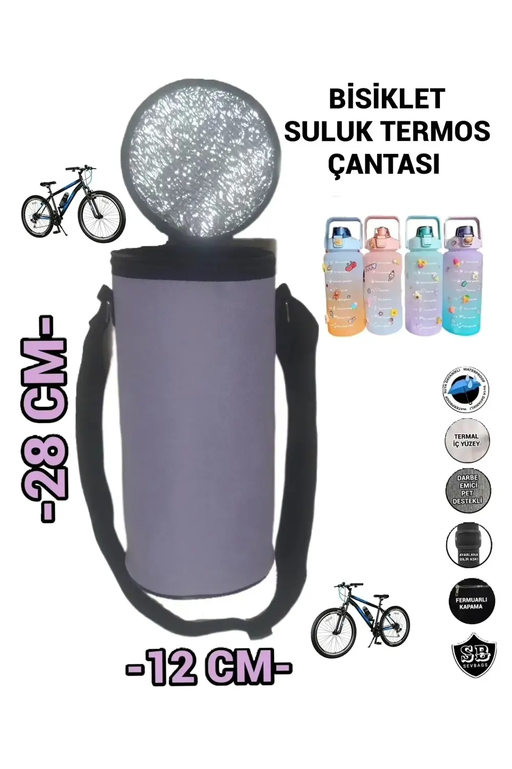 BİSİKLET MOTOSİKLET SULUK TERMOS ÇANTA