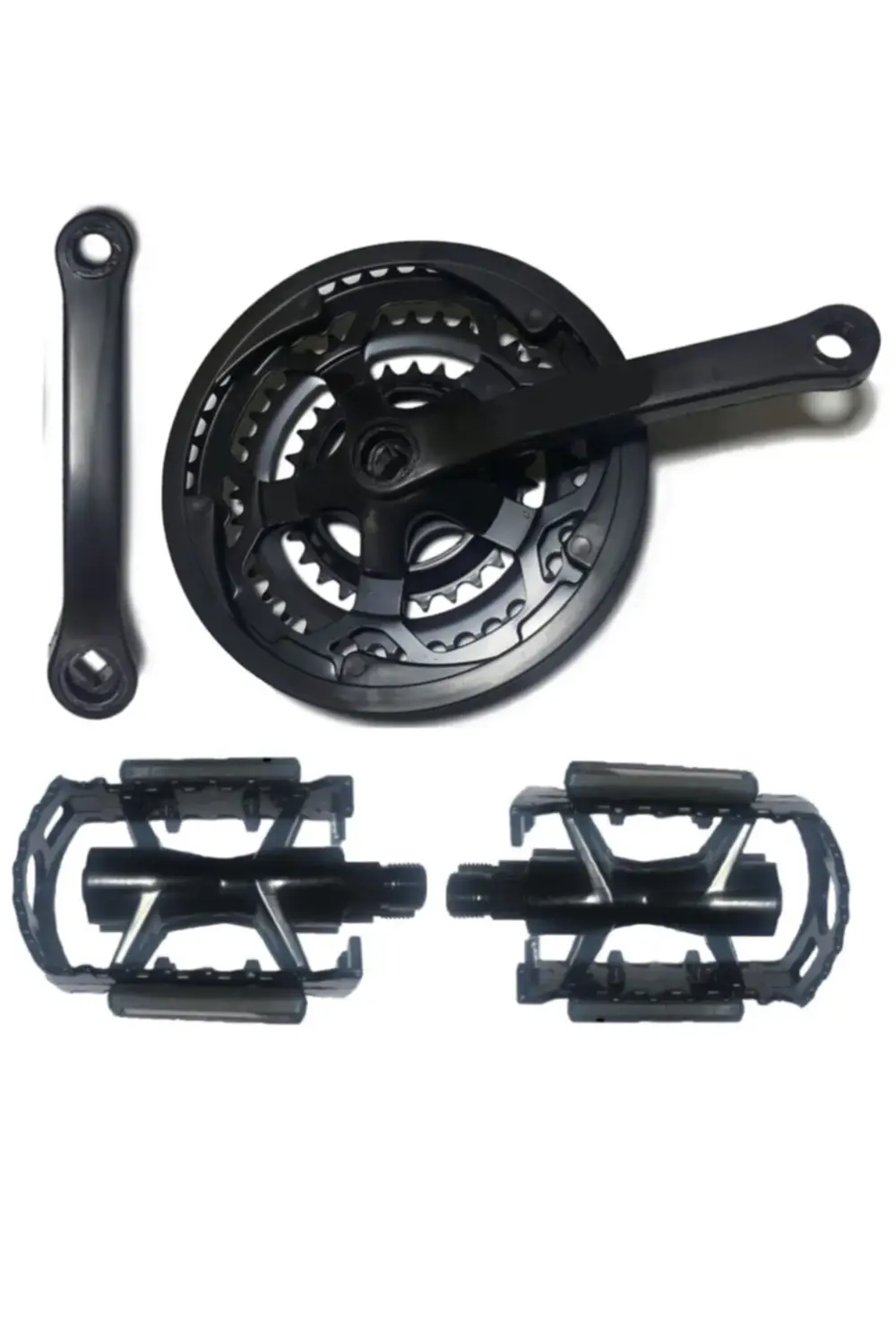 Bisiklet Siyah 42t Aynakol 3 Lü Ve Pedal Set