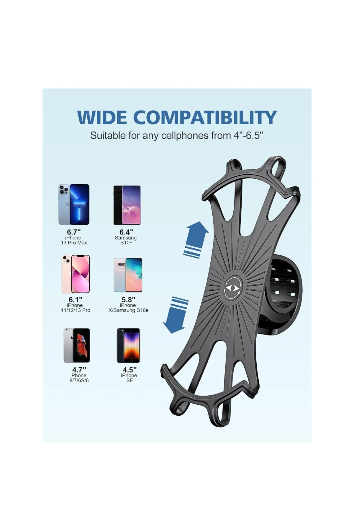 Bisiklet Telefon Montajı, [360°Dönme Darbelere Dayanıklı] Bisikle