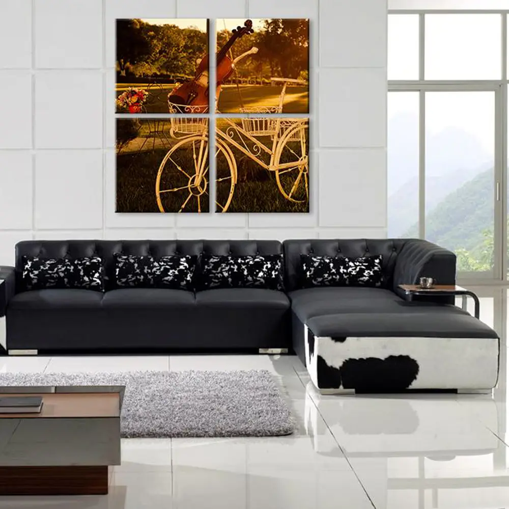 Bisiklet Ve Keman Kanvas Tablo Bisiklet Ve Keman Kanvas Tablo